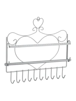 Wand Schmuckhalter in Silber - (B)36,5x (H)30 x (T)3,5 cm