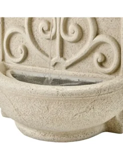 Wandbrunnen Standbrunnen Gartenbrunnen H: 54cm in beige