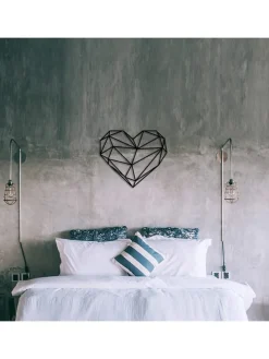 Wanddekor "Heart" - (B)47 x (H)40 cm