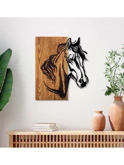 Wanddekor "Horse" - (B)48 x (H)58 cm