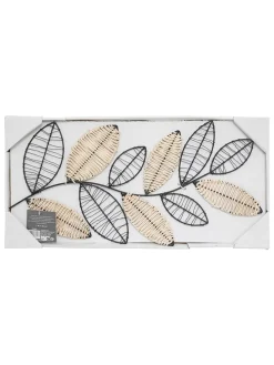 Wanddekor in Schwarz/ Beige - (L)56 x (B)29 cm