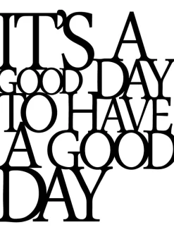 Wanddekor "It's a Good" - (H)70 x (B)41 cm