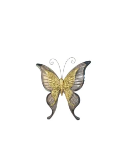 Wanddekoration Butterfly in goldfarben