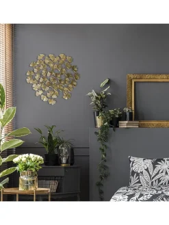 Wanddekoration in Gold - (T)0,5 x Ø 48,5 cm