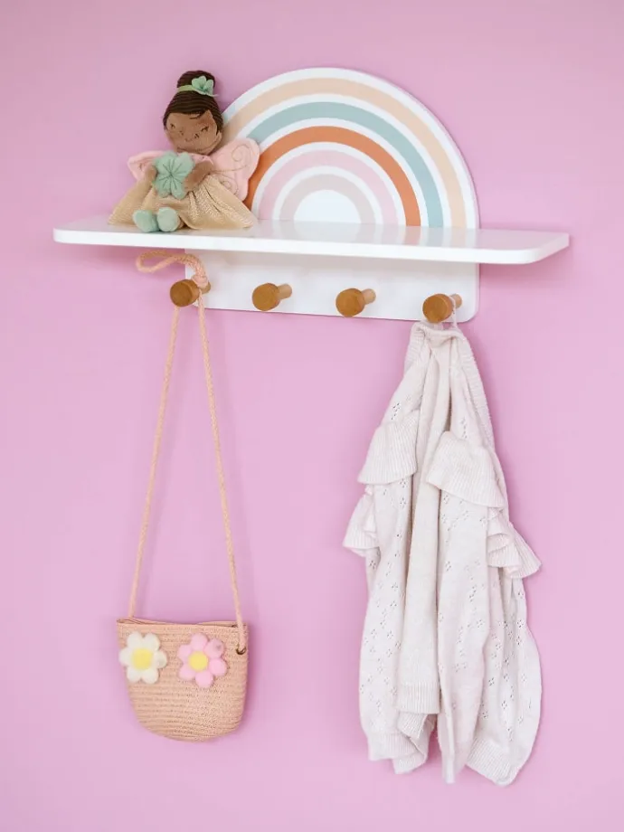 Wandgarderobe in mehrfarben