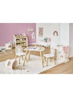 Wandgarderobe in mehrfarben