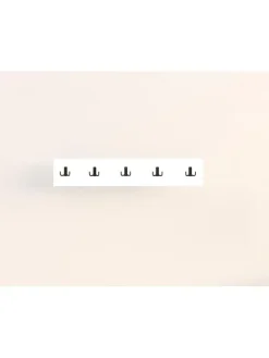 Wandgarderobe in Weiß - (B)80 cm - (H)17 cm - (T)1,8 cm