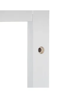 Wandgarderobe in Weiß - (B)75 x (H)18 x (T)16 cm