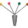 Wandgarderobe "Neptune" in Silber/ Bunt - (B)21 x (H)11,5 cm