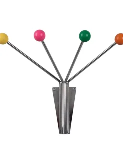 Wandgarderobe "Neptune" in Silber/ Bunt - (B)21 x (H)11,5 cm