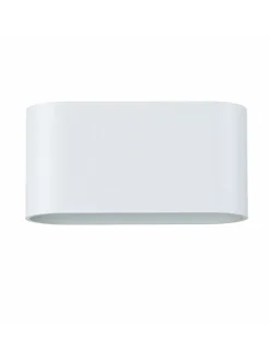 Wandlampe (B)16 x (H)8 cm in Weiß