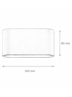 Wandlampe (B)16 x (H)8 cm in Weiß