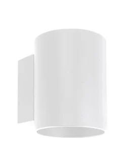 Wandlampe (B)8 x (H)10 cm in Weiß