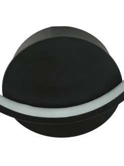 Wandlampe EEK F (B)19.5 x (H)22.5 cm in Schwarz