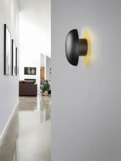 Wandleuchte DAVEY in schwarz matt