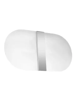 Wandleuchte ELVIRA Chrom Weiß (L)35cm (B)5cm (H)18