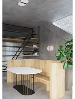 Wandleuchte ELVIRA Chrom Weiß (L)35cm (B)5cm (H)18