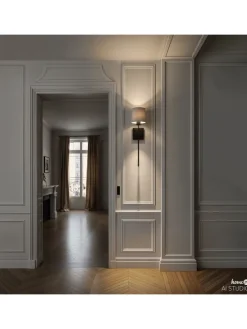 Wandleuchte ESTE mit Akku-Leuchtmittel in Weiß / Schwarz