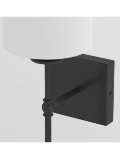 Wandleuchte ESTE mit Akku-Leuchtmittel in Weiß / Schwarz