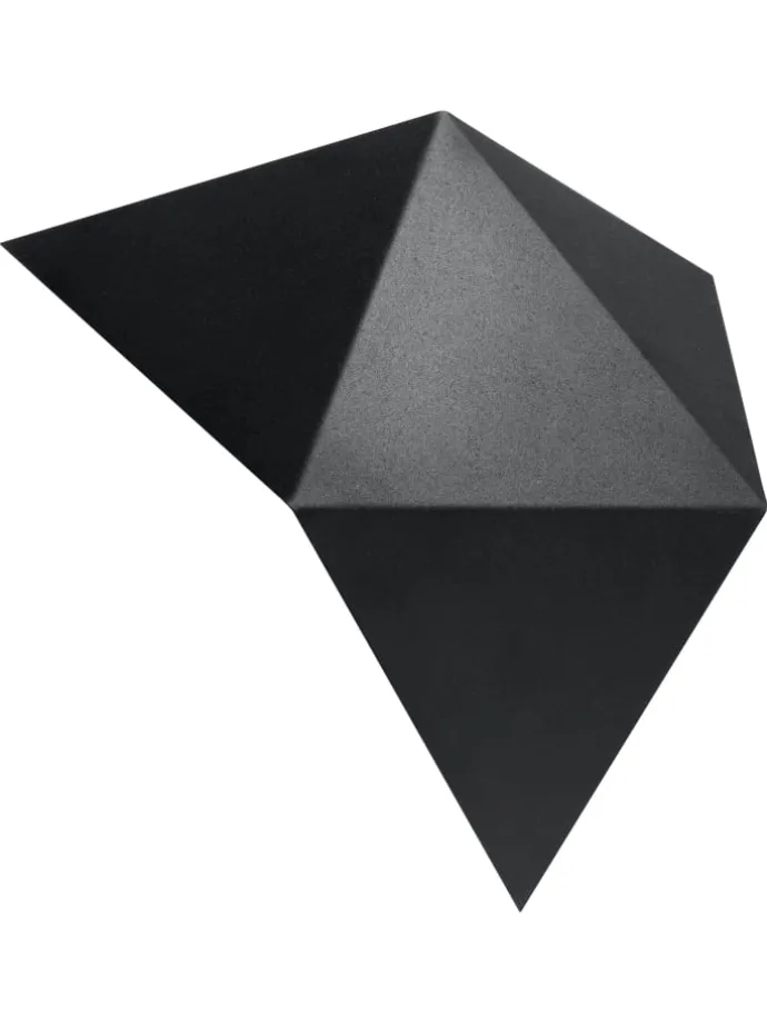 Wandleuchte ESTEL in Schwarz H 25 cm