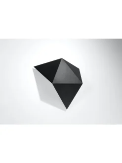 Wandleuchte ESTEL in Schwarz H 25 cm