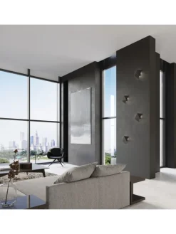 Wandleuchte ESTEL in Schwarz H 25 cm