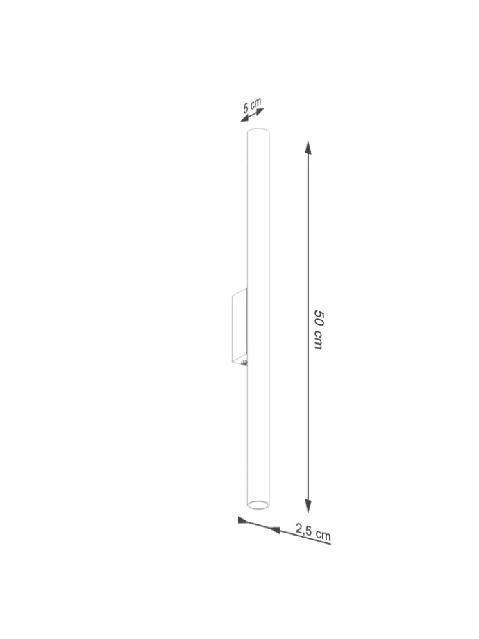 Wandleuchte FIDEUS 2 beige H 50 cm