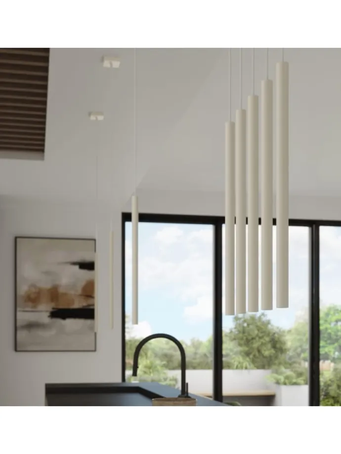 Wandleuchte FIDEUS 2 beige H 50 cm