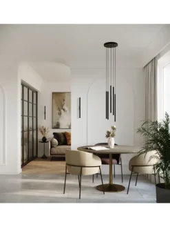 Wandleuchte FIDEUS 2 schwarz H 50