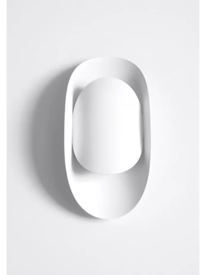 Wandleuchte GINEVRA Stahl in Weiß (L)13cm(H)30cm