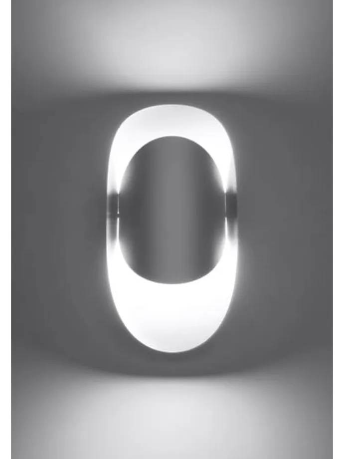 Wandleuchte GINEVRA Stahl in Weiß (L)13cm(H)30cm