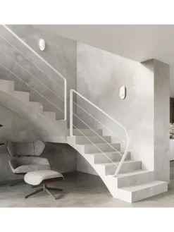 Wandleuchte GINEVRA Stahl in Weiß (L)13cm(H)30cm