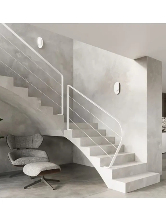 Wandleuchte GINEVRA Stahl in Weiß (L)13cm(H)30cm