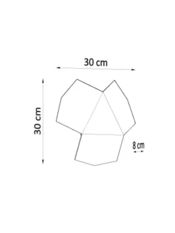 Wandleuchte HIRU in weiss H 8cm