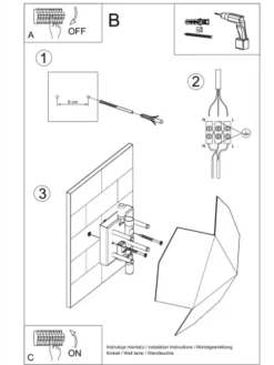 Wandleuchte HIRU in weiss H 8cm