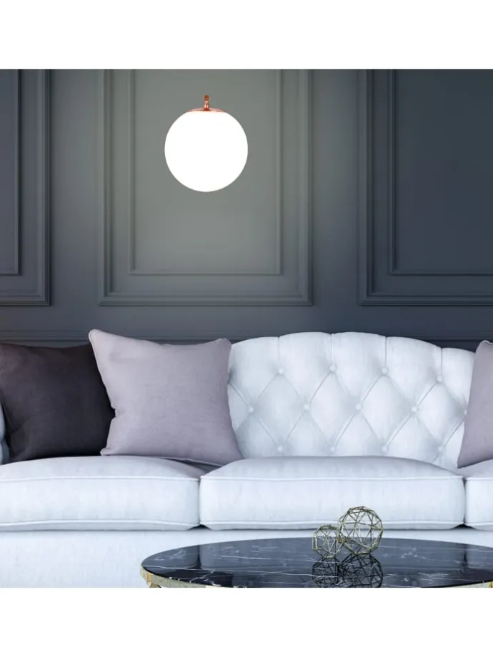 Wandleuchte in Kupferfarben - (B)19,5 x (H)22 x(T)28 cm