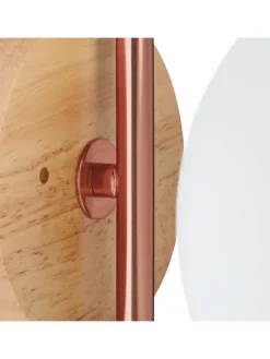 Wandleuchte in Kupferfarben - (B)19,5 x (H)22 x(T)28 cm