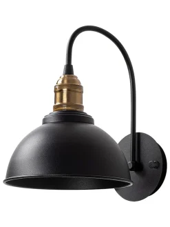 Wandleuchte in Schwarz - (B)27 x (H)36 cm