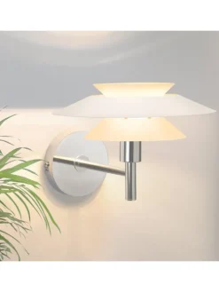 Wandleuchte in weiß 1-flammige G9 Metall Moderne Kreative Nachttischlampe