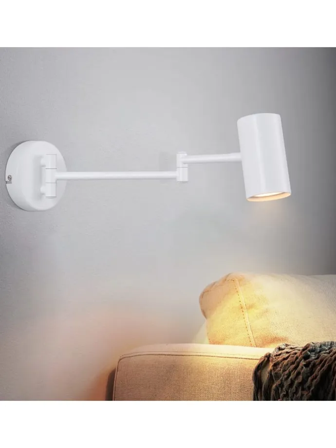 Wandleuchte in weiß GU10 schwenkbar