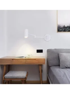 Wandleuchte in weiß GU10 schwenkbar