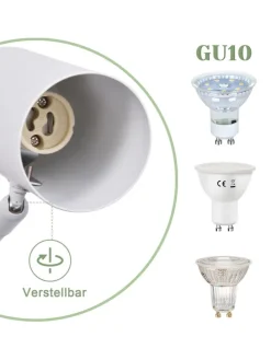 Wandleuchte in weiß GU10 schwenkbar