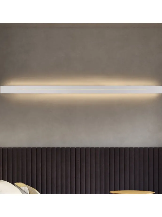 Wandleuchte in weiß L 100cm warmweiß