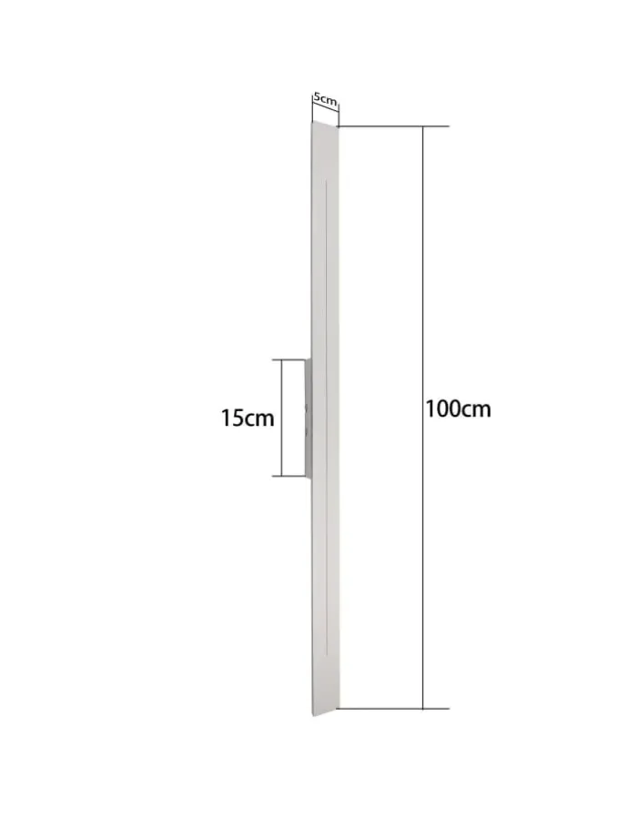 Wandleuchte in weiß L 100cm warmweiß