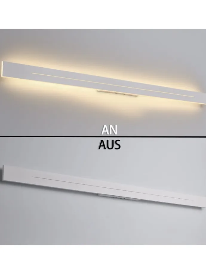 Wandleuchte in weiß L 100cm warmweiß