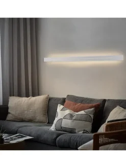 Wandleuchte in weiß L 100cm warmweiß