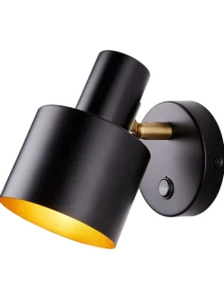 Wandleuchte ISAK in Schwarz