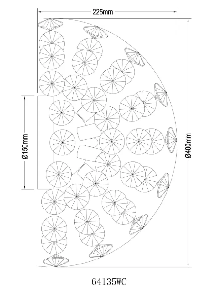 Wandleuchte "KATRINA" in silver