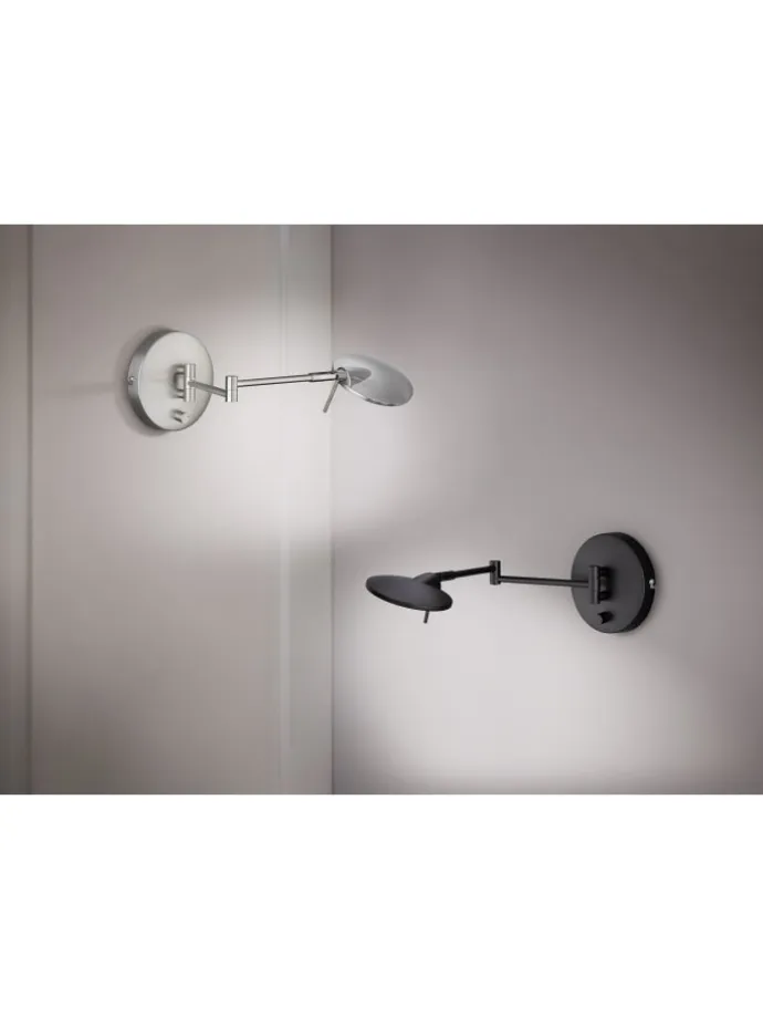 Wandleuchte KAZAN in schwarz matt