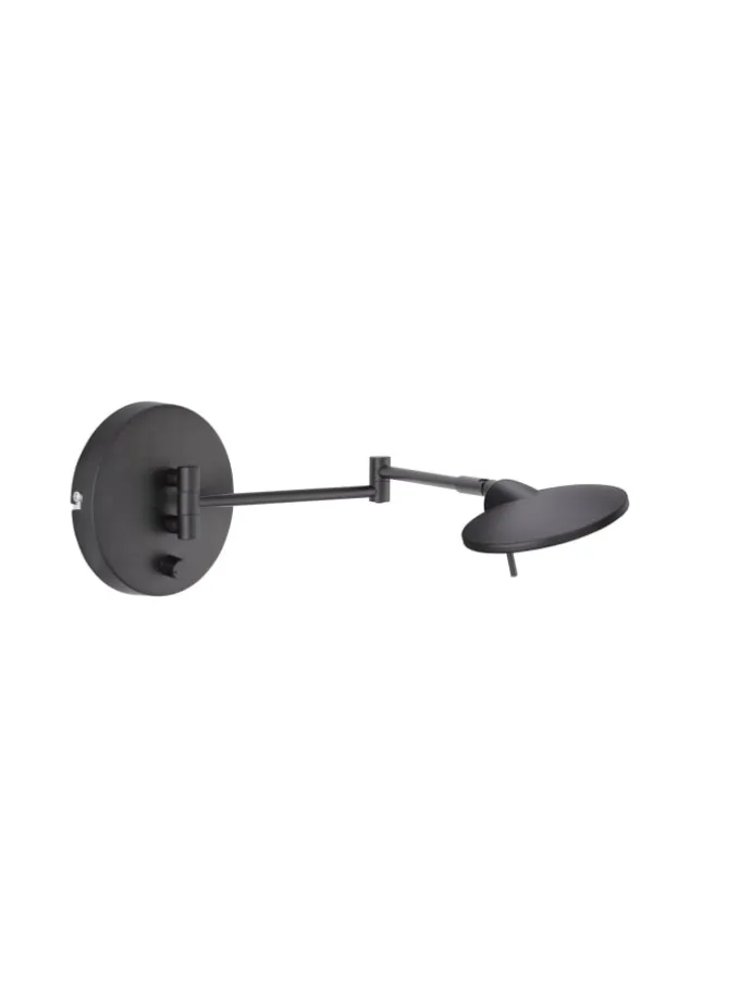 Wandleuchte KAZAN in schwarz matt